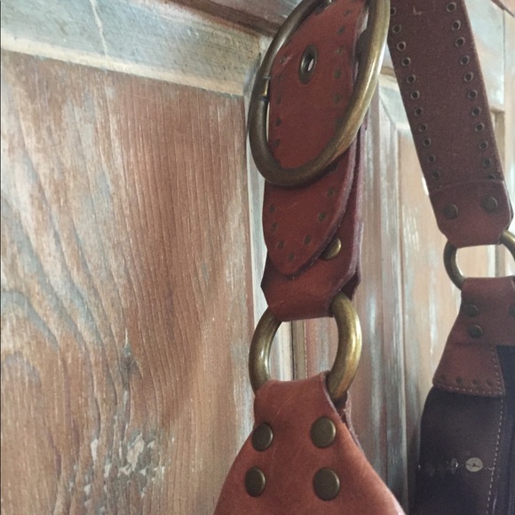 🌞🌛✨Awesome Vintage Fossil Leather Bag Tassel - Picture 2 of 8